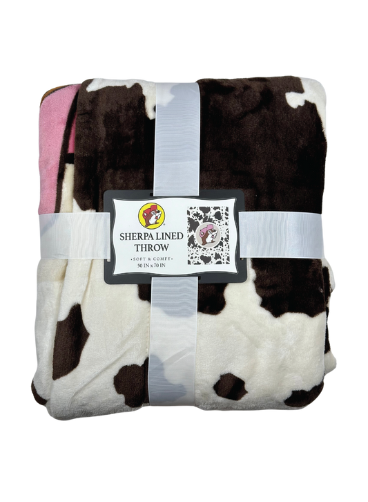 Buc-ee's Sherpa Lined Throw